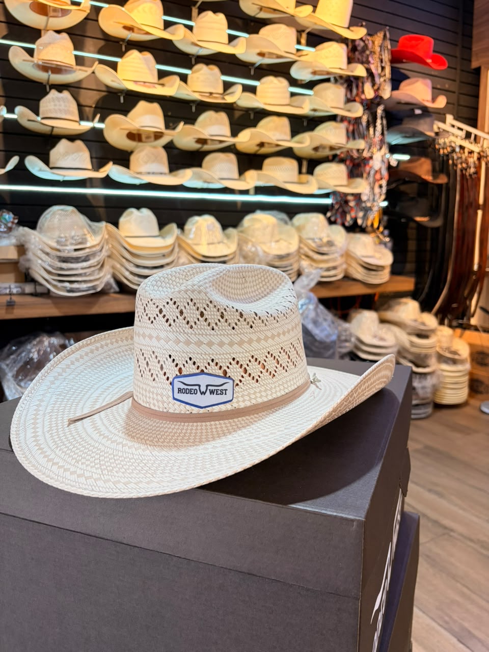Sombrero Doble Randa Rombo Bicolor Americano Fino