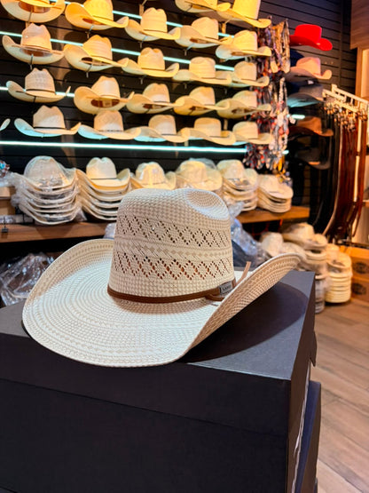 Sombrero Doble Randa Rombo Bicolor Minnick Fino