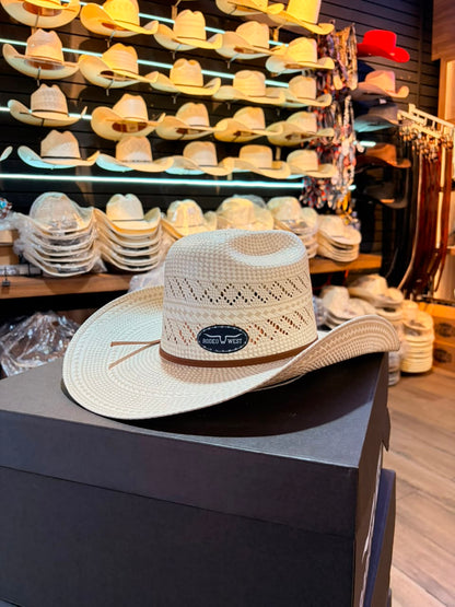 Sombrero Doble Randa Rombo Bicolor Minnick Fino