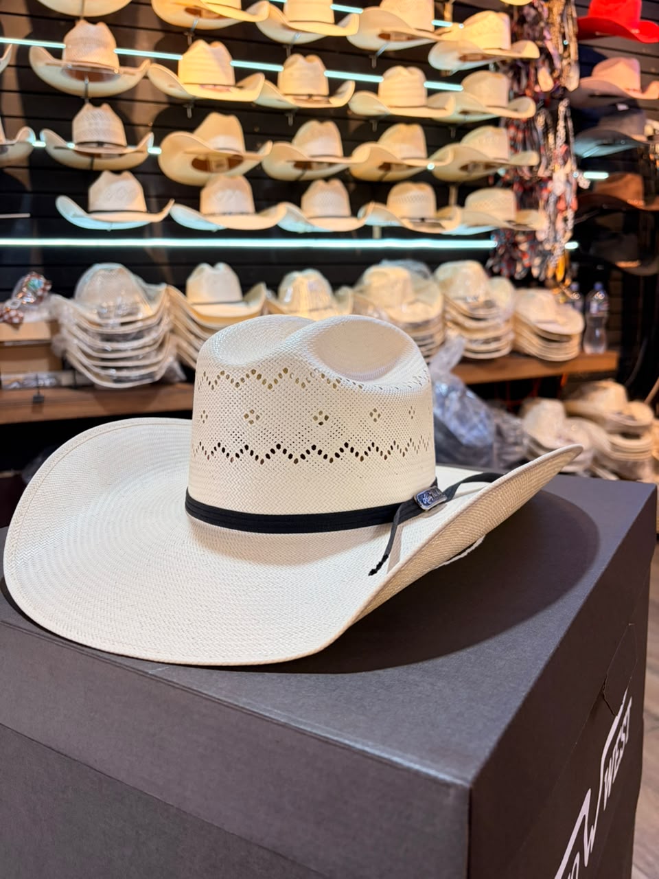 Sombrero Doble Randa Zigzag Rombo Americano Fino