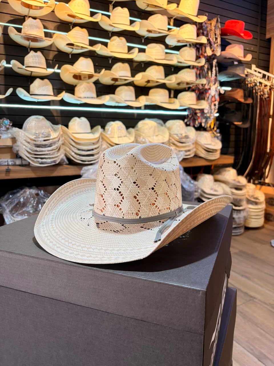 Sombrero Hexagonal Bicolor Americano Fino