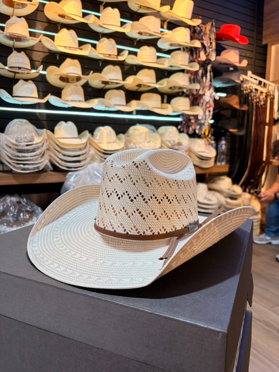 Sombrero Zigzag Bicolor Americano Fino