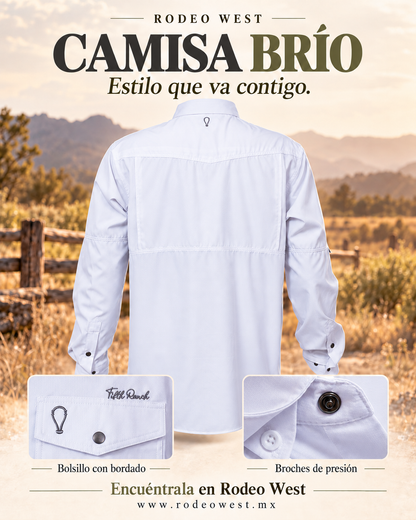 Camisa Brío Blanco de espalda