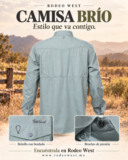 Camisa Brío Pistache de espalda